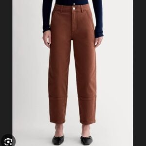 Everlane Utility Barrel Rosewood Brown Cotton Horseshoe Chino Pants Size 4